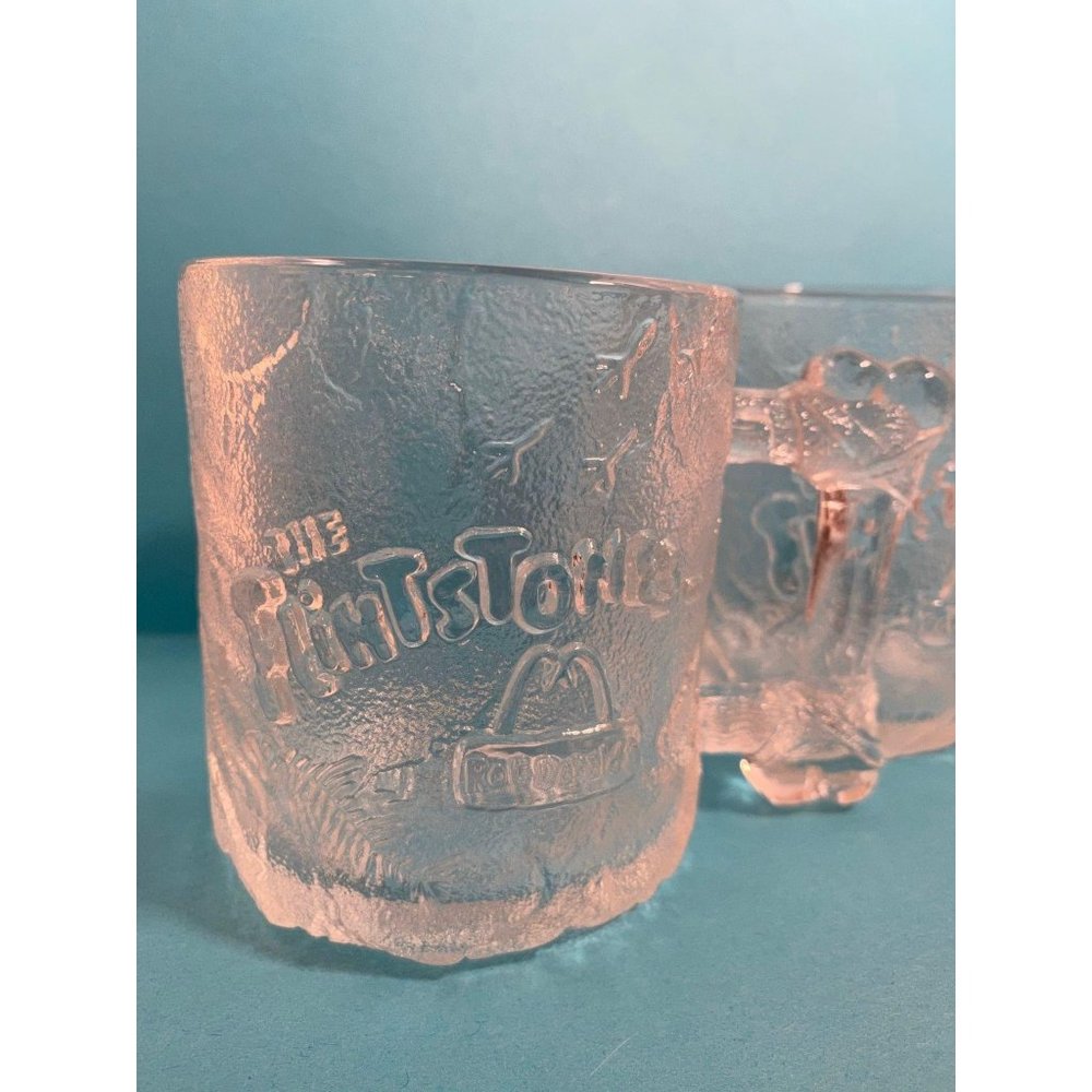 Flintstones Glass Frosty Mug McDonald's Promo 1993